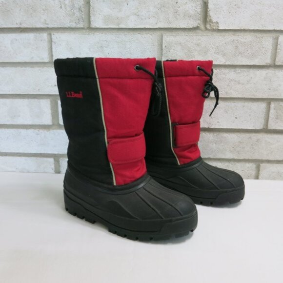 L. L. Bean Nylon Winter Insulated Cold Weather Boots Hike Kids Footwear 6 - Picture 7 of 7